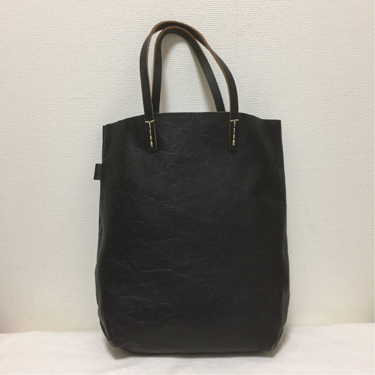 HERZ ヘルツ トートバッグ ブラック 黒 レザー - Herz A4可 大容量