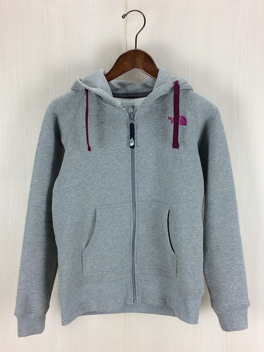 THE NORTH FACE◆Rearview FullZip Hoodie/ジップパーカー/M/コットン/GRY/NTW11530