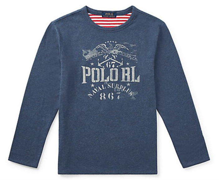 新品タグ付き【 ラルフローレン 】リバーシブル コットンTシャツ 160cm