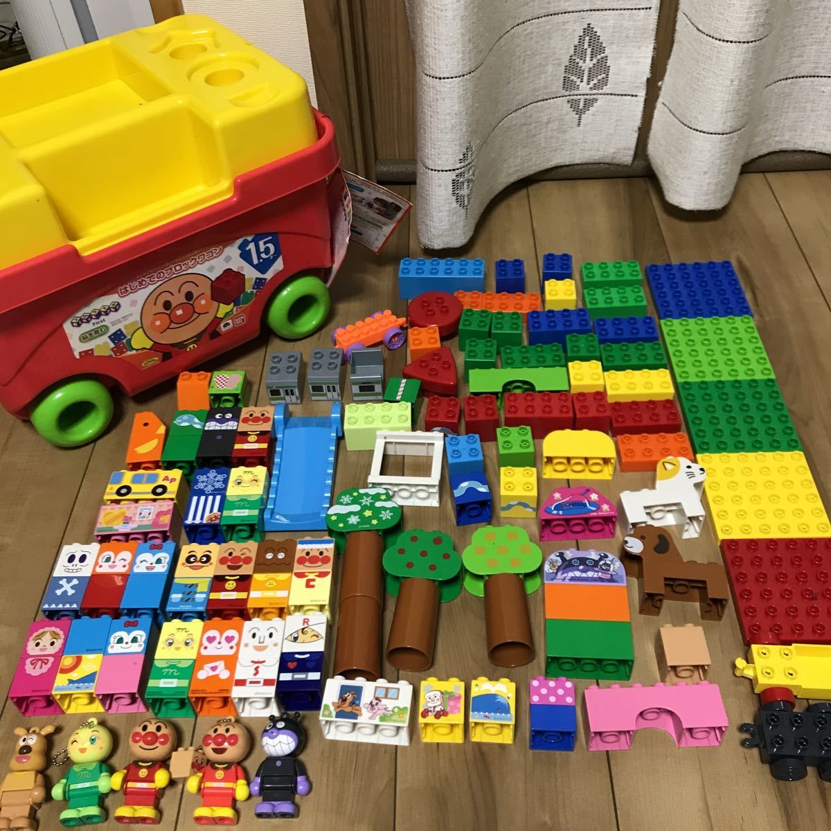 はじめてのブロックワゴン ブロックラボ アンパンマン : [バンダイ 