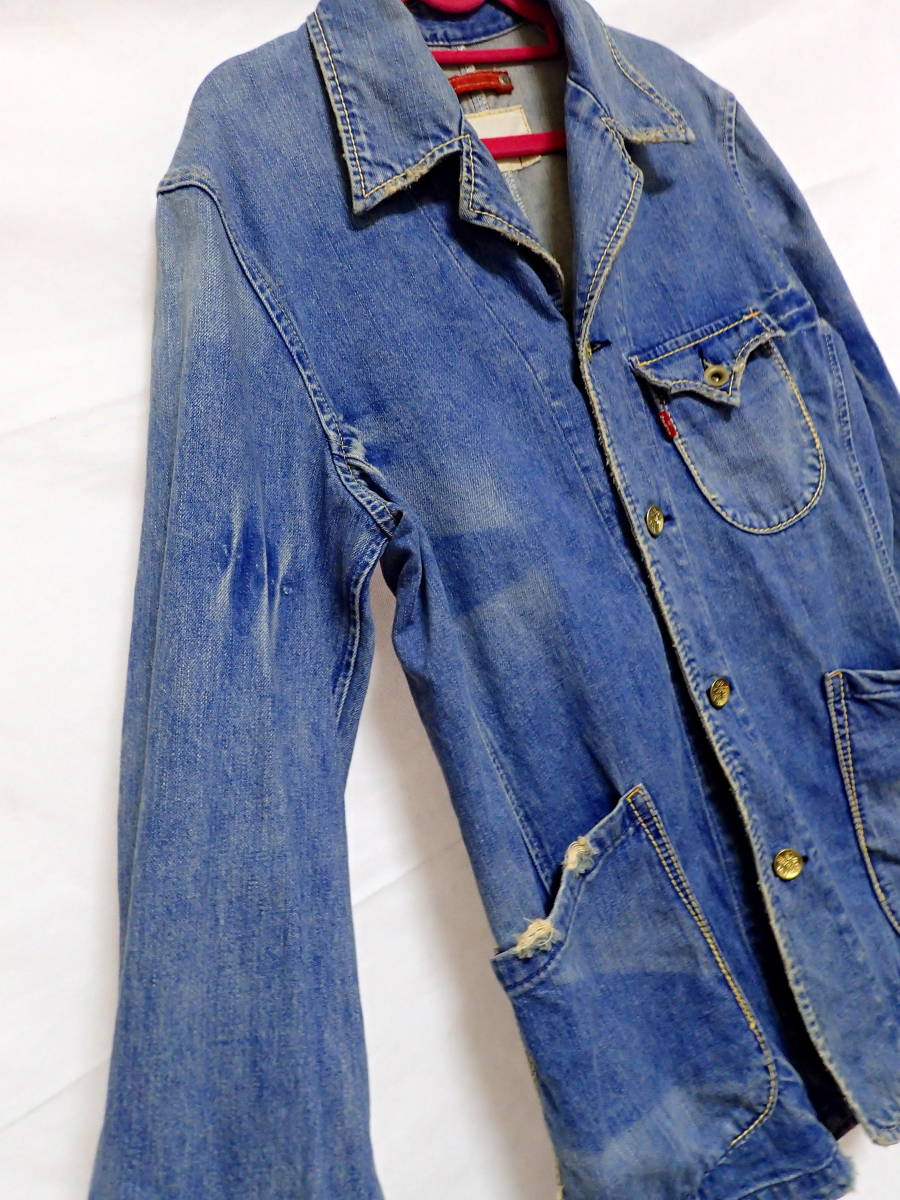 リーバイス Levi’s red loop メンズ デニム テーラード ジャケット ダメージ仕様 M(ジャケット、上着)｜売買された ...