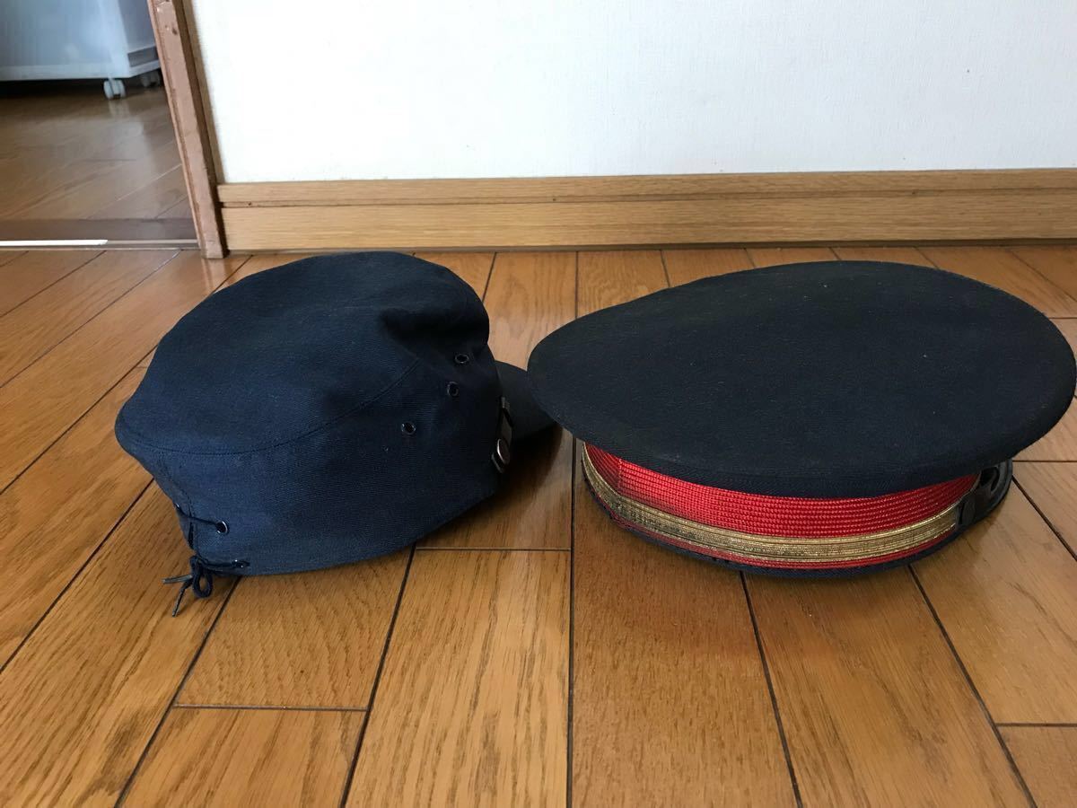 希少国鉄 制服 制帽 作業帽 ネクタイ 国鉄 JR 鉄道 自由席 車掌帽子 2点