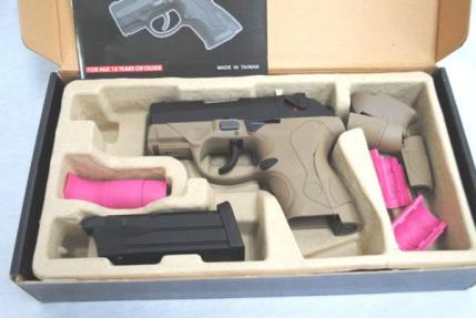 WE ベレッタ Px4 サブコンパクト ブローバックガスガン TAN WE サブ