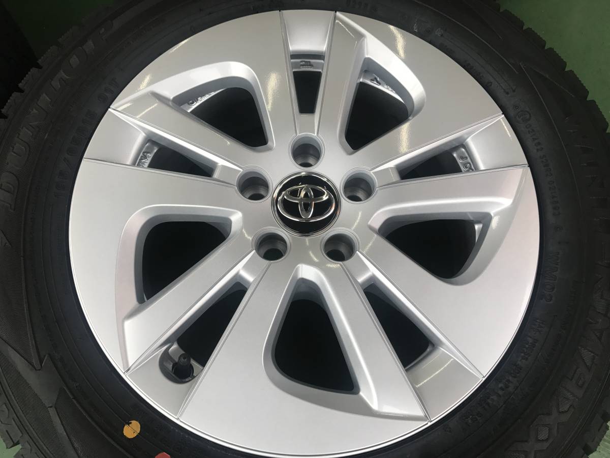 トヨタ 495 新車外し50系プリウス純正ホイール 15x6.5J+40 5H100 2017年