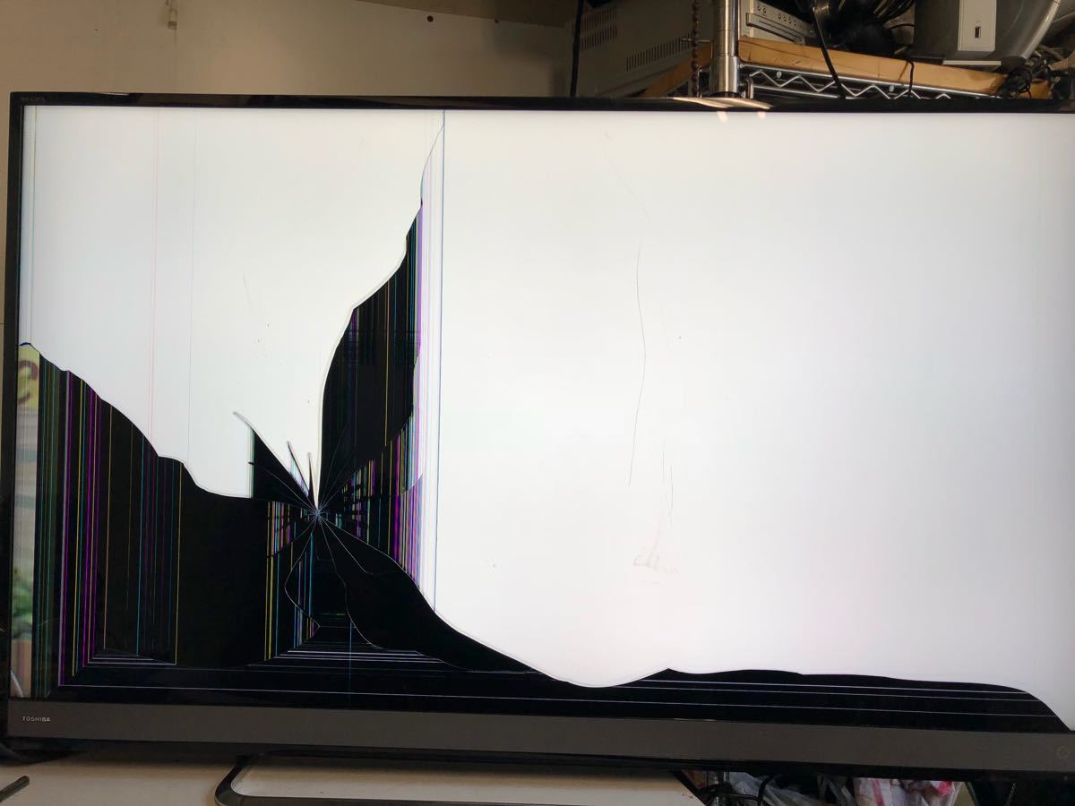 即決★TOSHIBA 東芝 REGZA レグザ 4K液晶テレビ 50M510X 50V型 18年製 液晶割れ、ジャンク