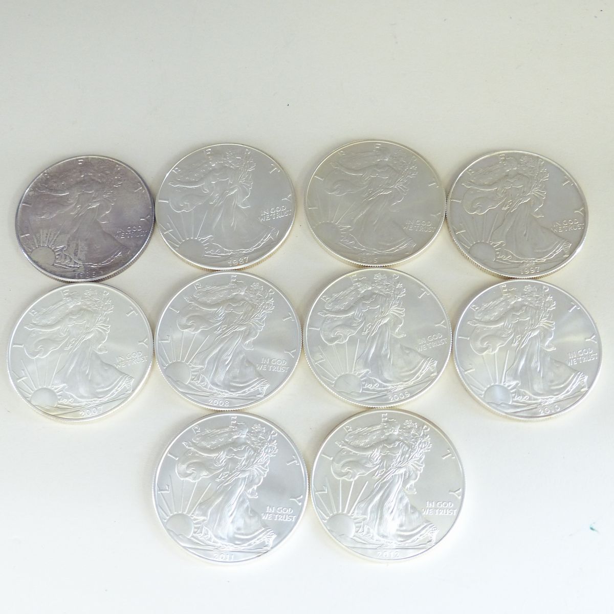 銀貨 2009年 1ドル ウォーキングリバティ銀貨 イーグル アメリカ 貿易