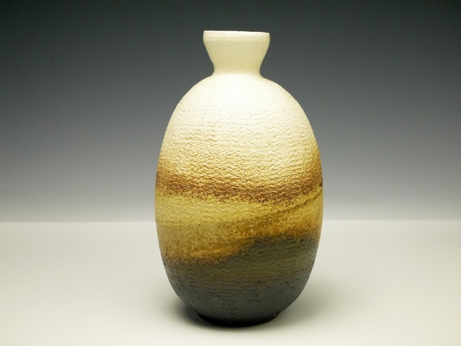 E193 佐伯守美 象嵌釉彩樹木文徳利 酒器 共箱 真作保証 工芸品