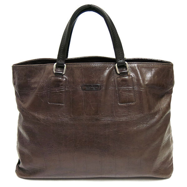Daniel&Bob レザー トートバッグ ブラウン ダニエル＆ボブ