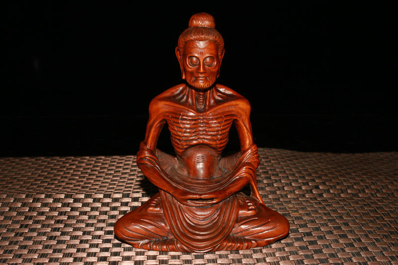 年代物 古唐木雕犀 唐木彫さい レア一点もの 金運招き 置物時代物