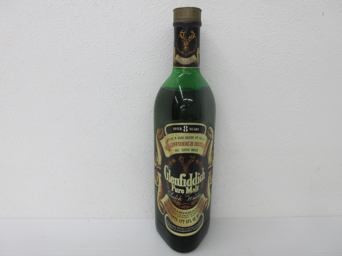 古酒 グレンフィディック 8年 43% / Glenfiddich Pure Malt ピュアモルト スコッチ ウィスキー 未開栓 /23613