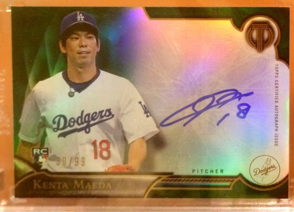 Topps Tribute 2016 前田 健太 auto /99 直筆サイン RC Dodgers 