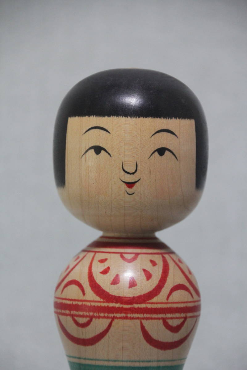 希少 奥瀬陽子工人 轆轤絵柄模様こけし 平成9年作 - メルカリ [7