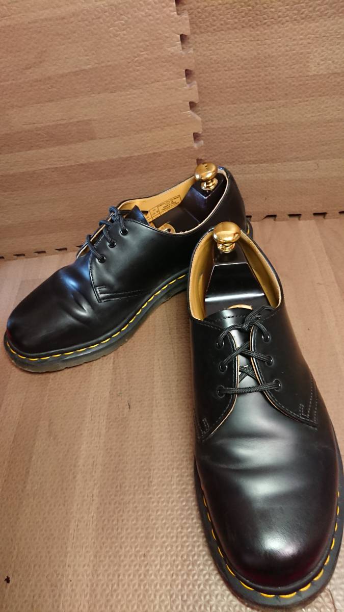 【返品OK】ドクターマーチン　UK9　US10　約27.5～28㎝　1461　3ホール　ブラック　【Dr.Martens】