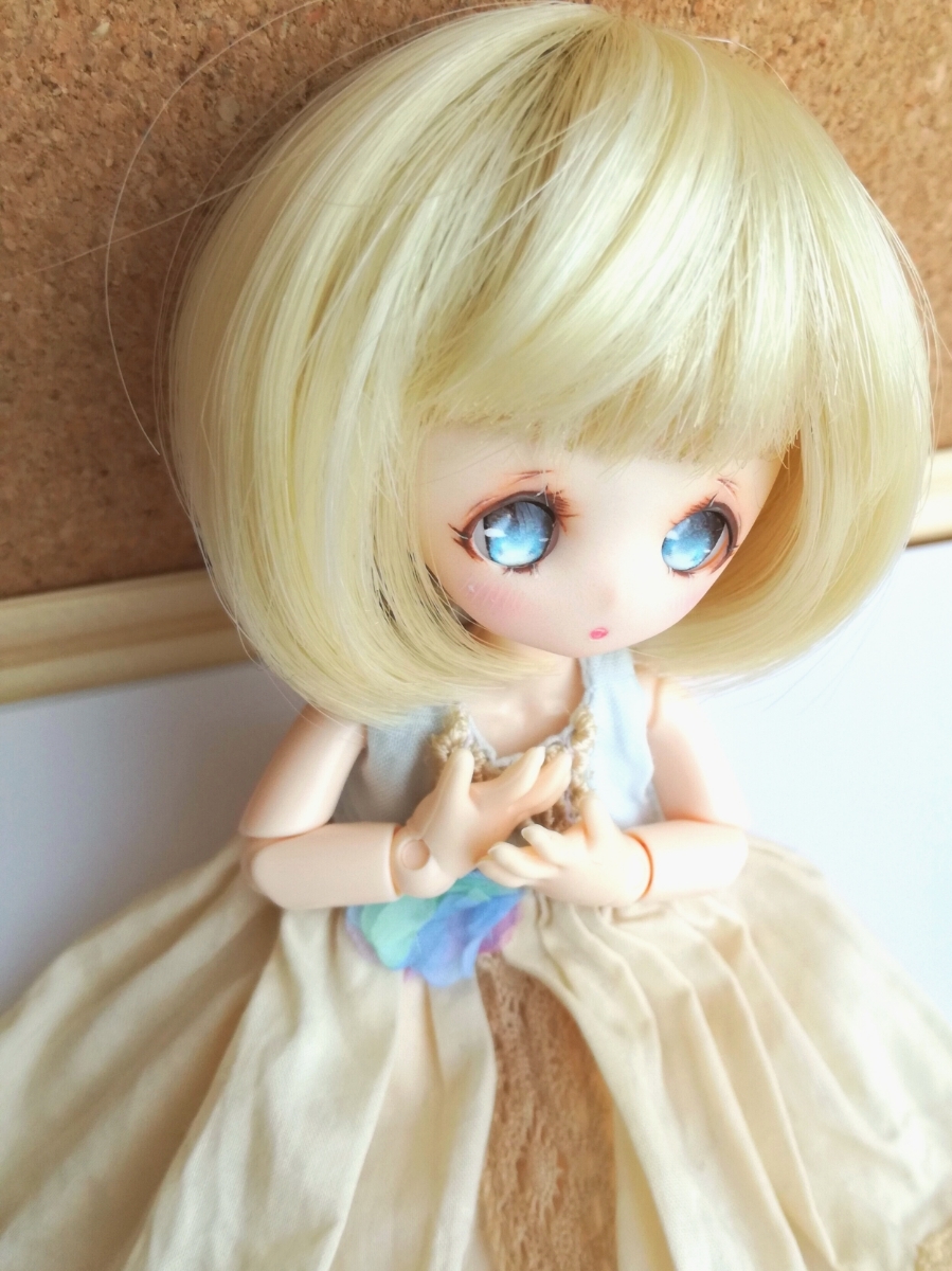 てとてと。PARABOX縮小カスタムヒカリヘッド、オビツ11等に、アイ付き。No.14_2