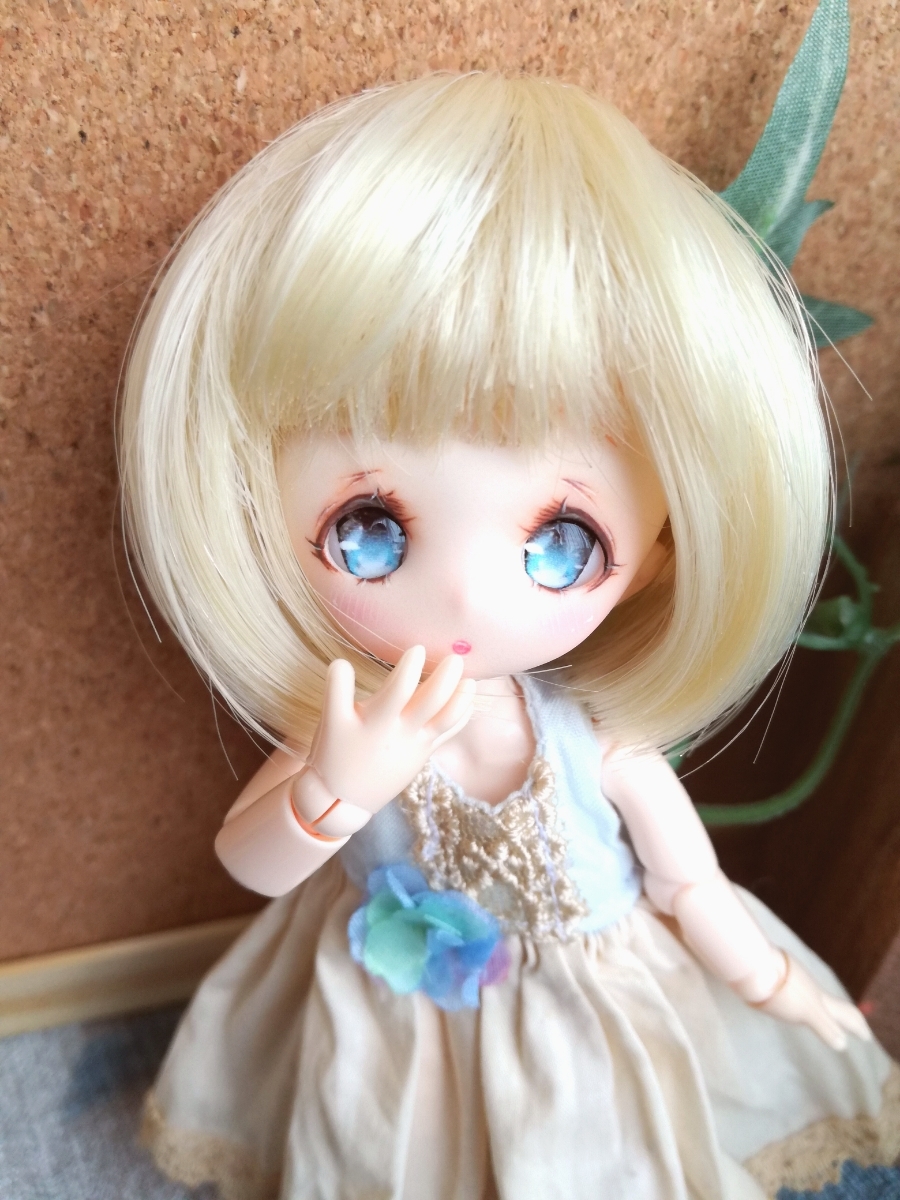 てとてと。PARABOX縮小カスタムヒカリヘッド、オビツ11等に、アイ付き。No.14_3