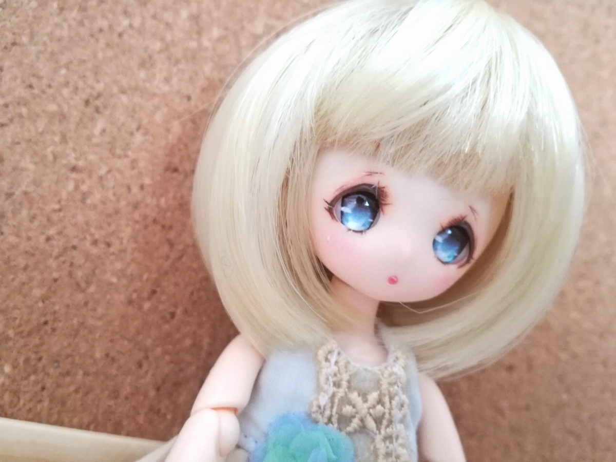 てとてと。PARABOX縮小カスタムヒカリヘッド、オビツ11等に、アイ付き。No.14_4