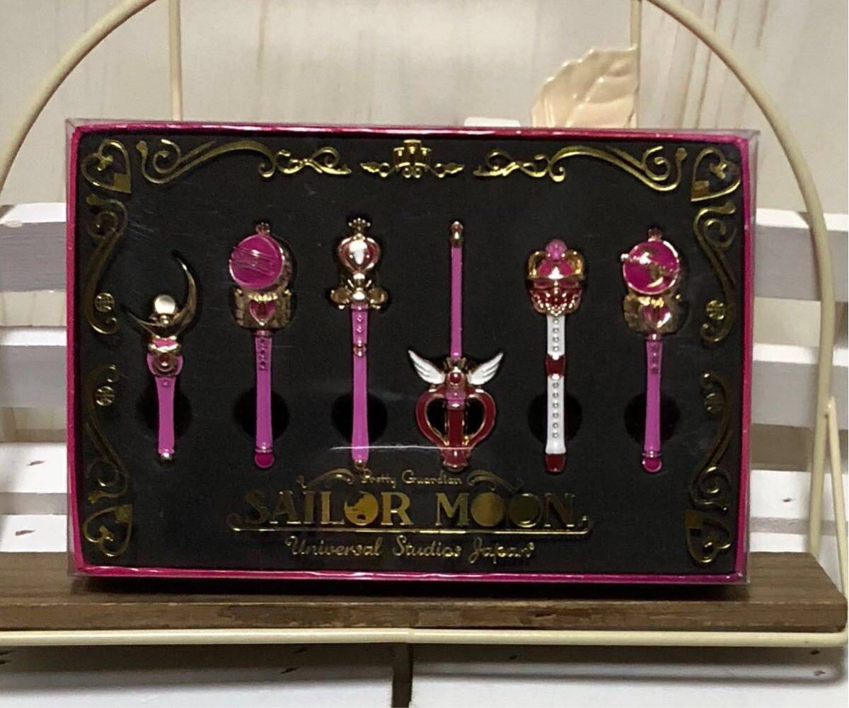 USJ セーラームーン ピンバッジ 6個セット 歴代 ロッド 新品 2018