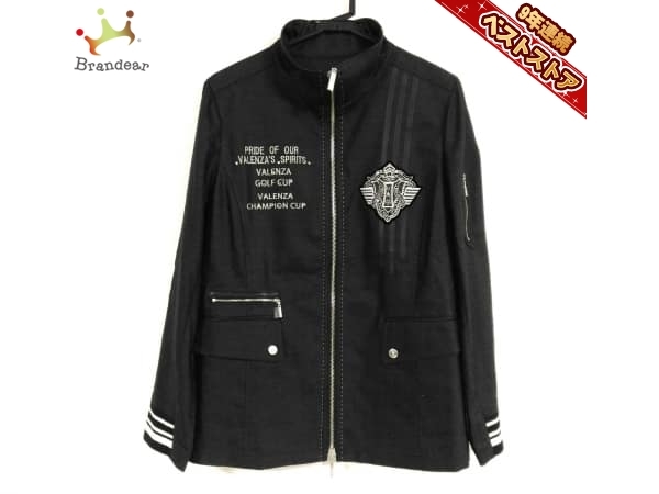 バレンザ VALENZA ジャケット ブルゾン サイズ44 L 黒 レディース 