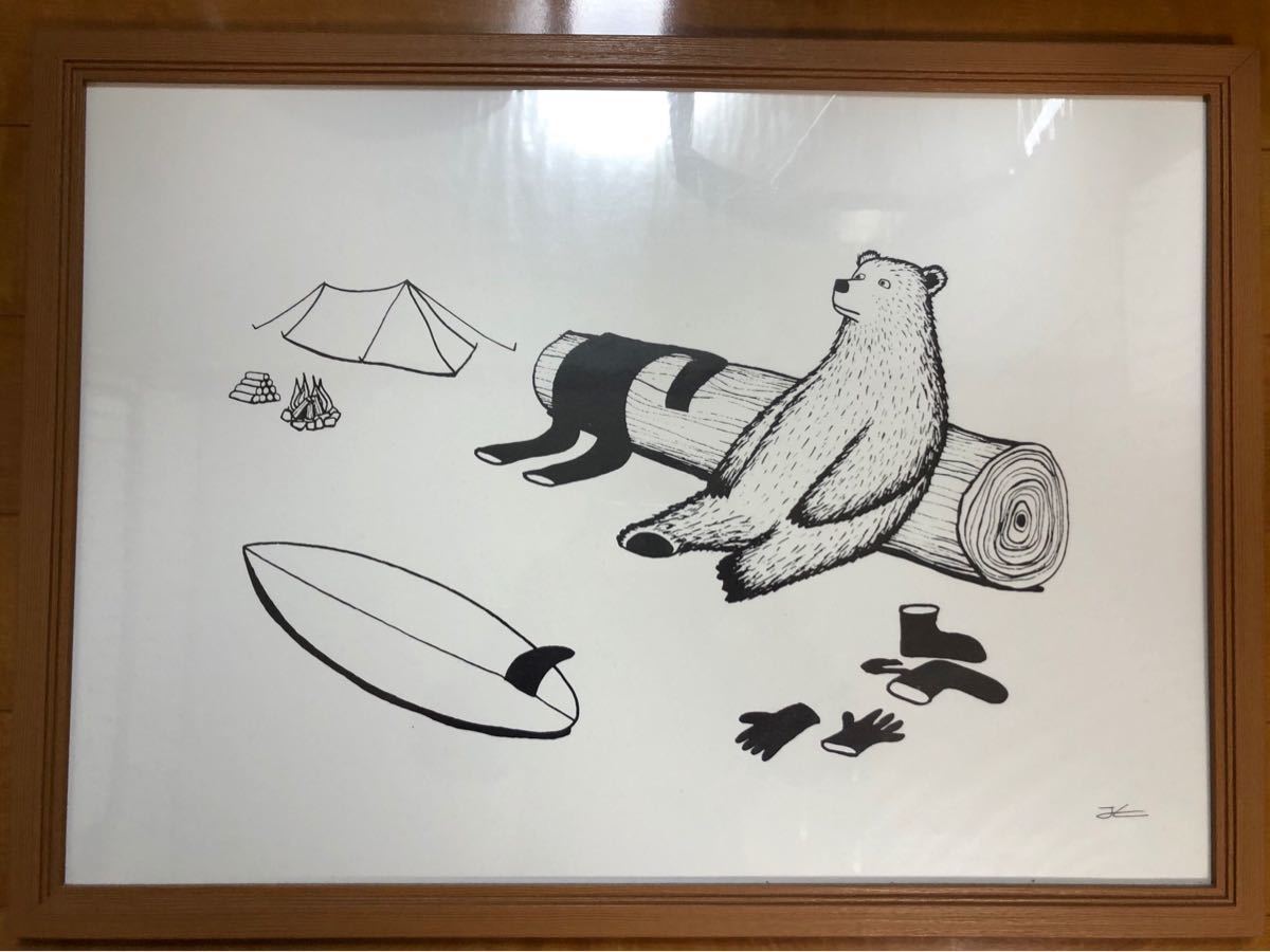 PK額装品 5 ジョナスクレアッソン A4額入り 貴重イラスト ポスター風 A4 額 ジョナスクレアッソン 絵 PK額装品 5 ジョナスクレアッソン A4