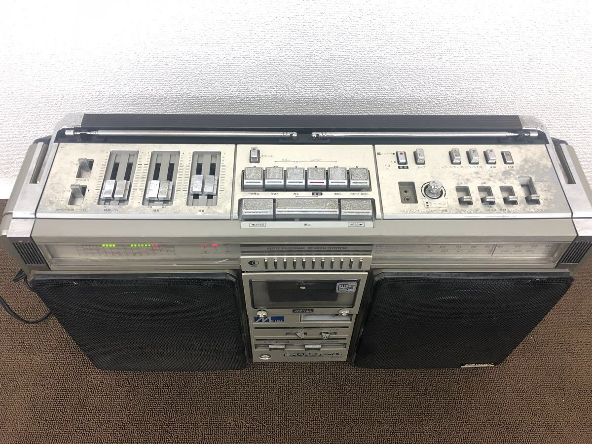 昭和レトロ SHARP GF-508ST ラジカセ インテリア ヴィンテージ SHARP GF-508ST 昭和レトロ ラジカセ インテリア ヴィンテージ｜Yahoo
