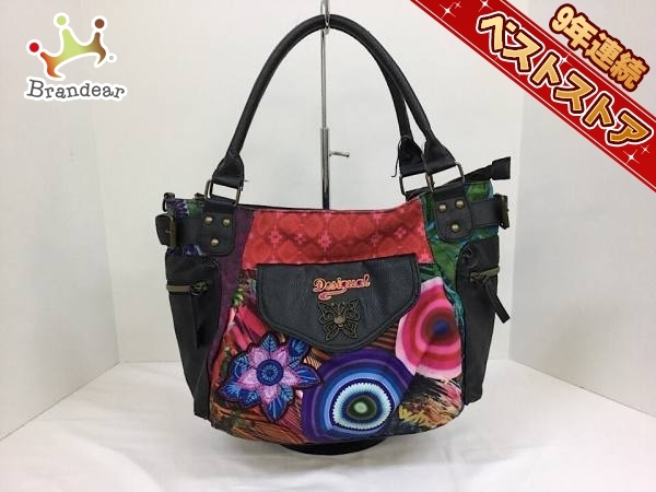 デシグアル Desigual バッグ ショルダーバッグ ナイロン×合皮 レッド 