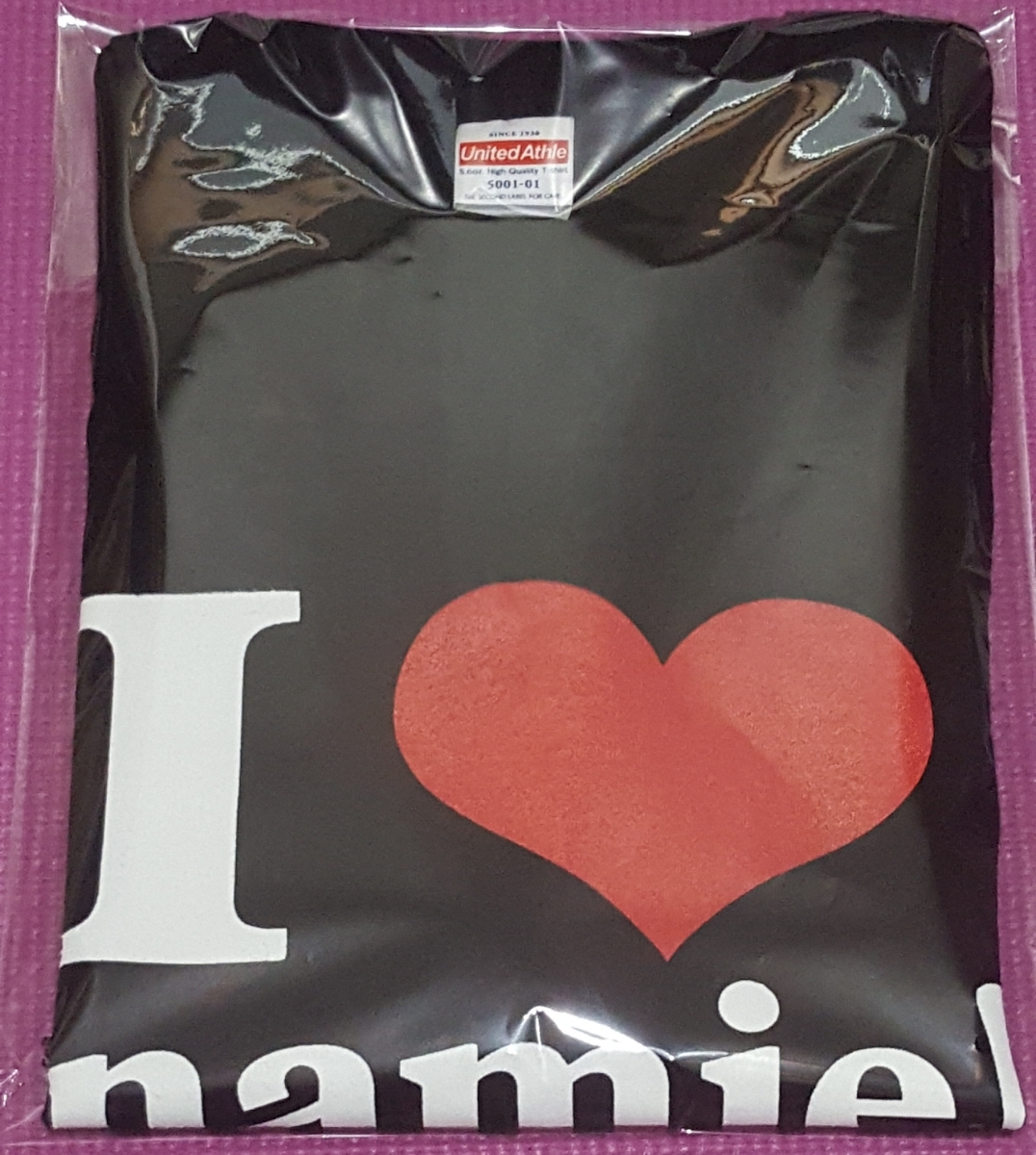 安室奈美恵　Tシャツ　沖縄　Lサイズ　ブラック　開封済 安室奈美恵沖縄Tシャツ 安室奈美恵 Tシャツ 沖縄 Lサイズ ブラック