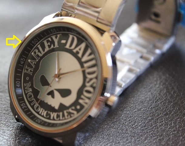 ☆ハーレー・ダビッドソン Harley-Davidson スカル ロゴ 腕時計☆