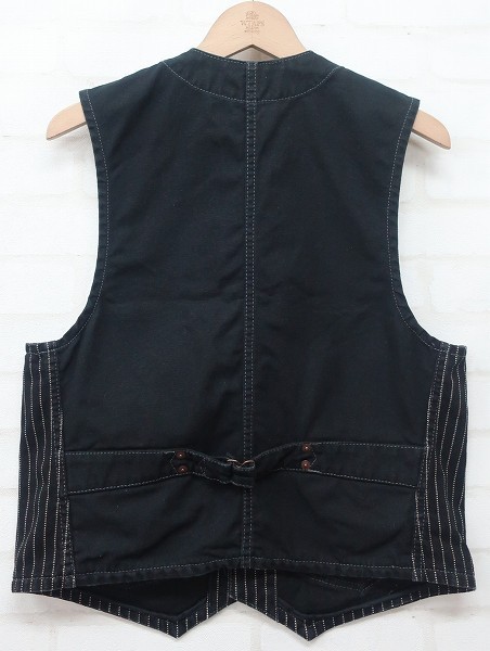 3T3647/アイアンハート IHV-02 12oz ウォバッシュストライプベスト