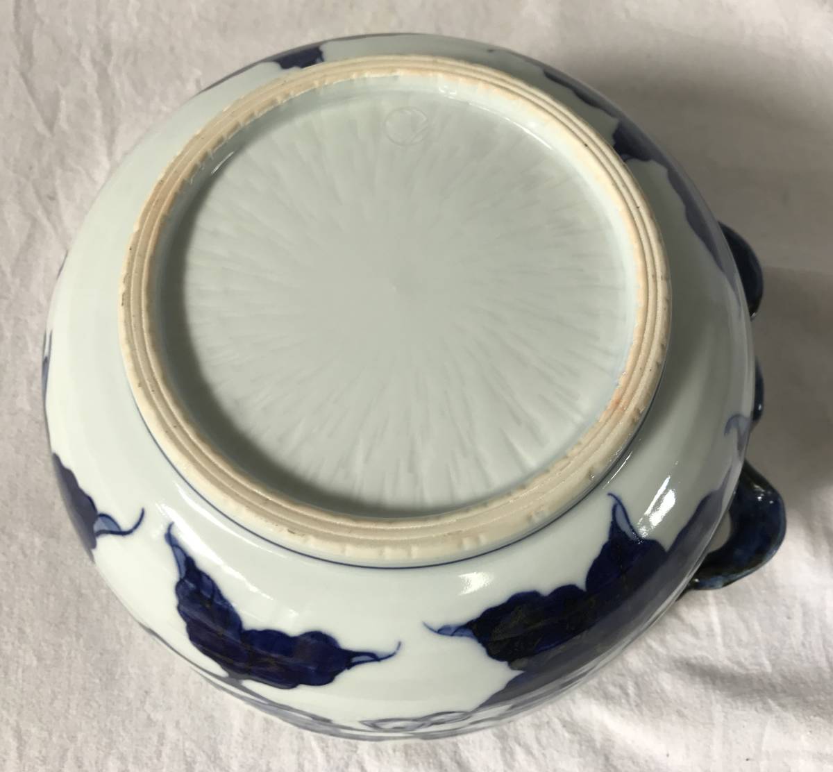 水指 京焼 共箱 茶道具 - イ863 メルカリ 京峰造』『染付金襴