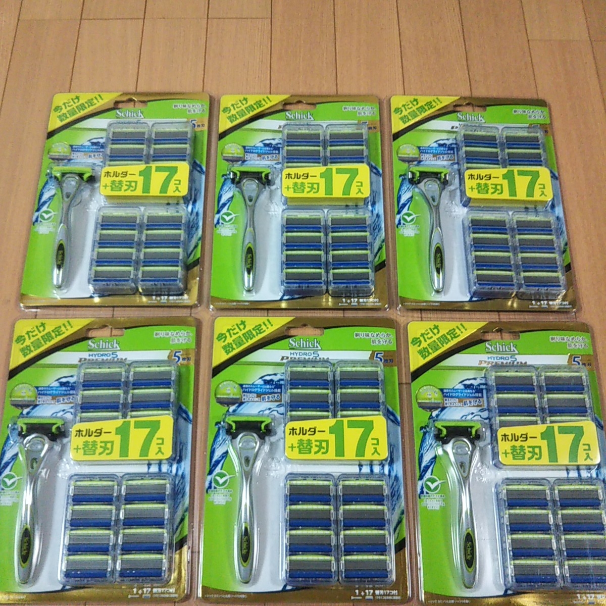 新品 Schick HYDRO5 PREMIUM 本体6個＋替刃102個セット 5枚刃 ハイドロ