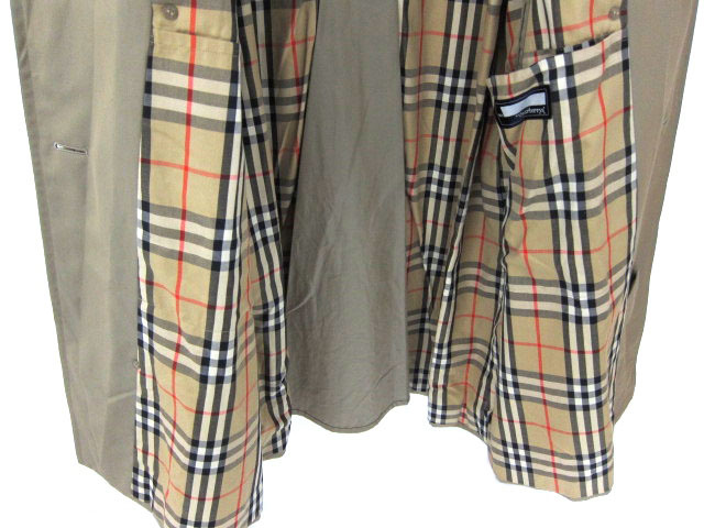 美品 Burberry バーバリー 裏地 ノバチェック柄 トレンチコート 94