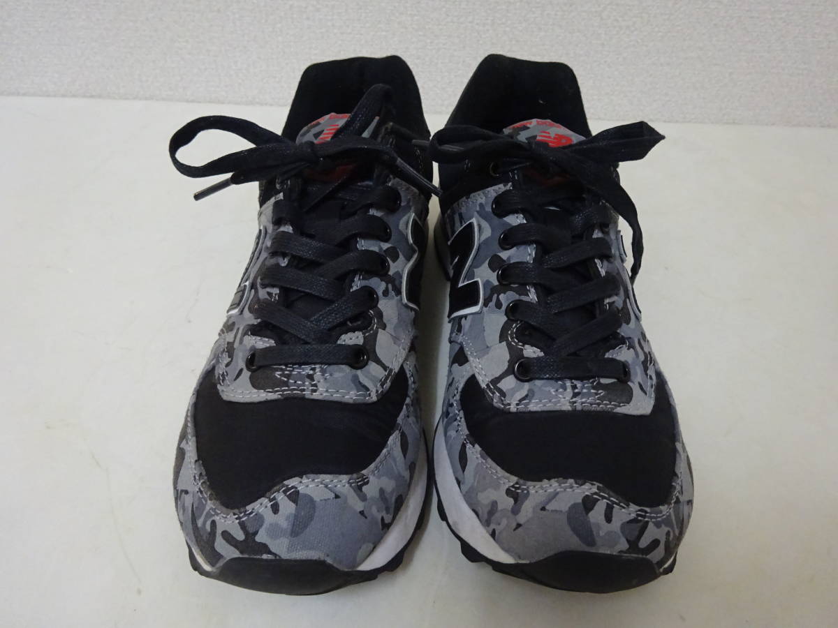 new balance ML574CBA スニーカー カモフラージュ 迷彩柄 グレー 