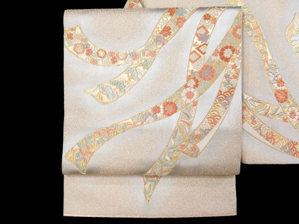 袋帯 正絹 六通柄 未使用 仕立て付き フォーマル 六通 西陣織 ゴールド ベージュ 水色 薄紫 華紋 菱 七宝 女性 レディース 着物 和装 留袖  訪問着 日本製 : 京都 きもの京小町 - 通販 - Yahoo!ショッピング 帯6231 ●高級 正絹 六通 袋帯