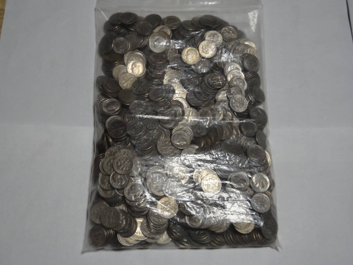 アメリカ 10セント硬貨 1000枚 アメリカ - 10セント硬貨 1000枚 