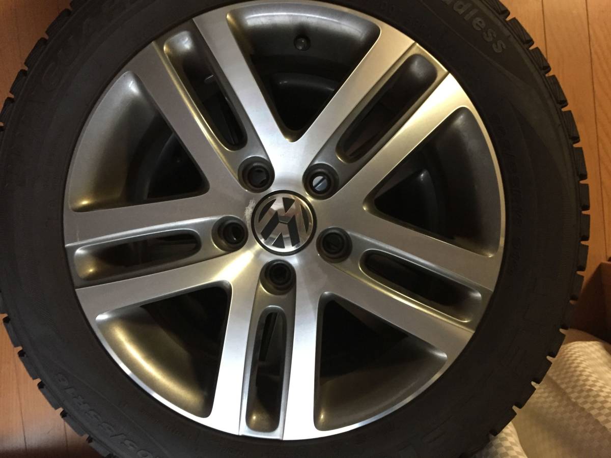 公式販売店 VW ゴルフ5 純正ホイール スタッドレスタイヤ(NEXEN 