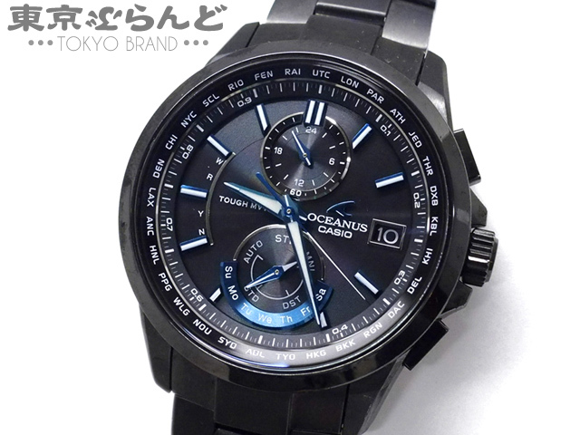 101344004 1円～ カシオ CASIO オシアナス OCEANUS 腕時計 OCW-T2500B-1AJF チタン タフソーラー マルチバンド6 クラシックライン