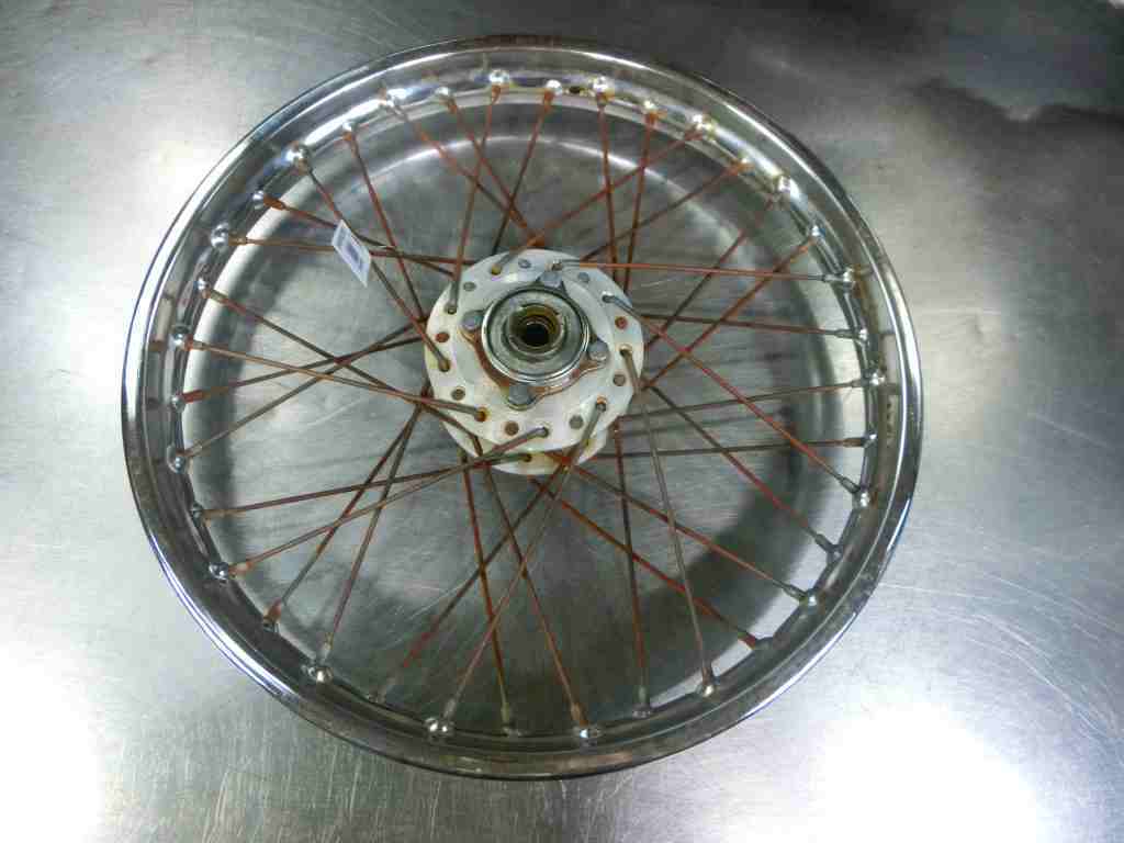 旧CB400F DIDアルミホイル CB400Four D.I.D フロントスポークホイール 18x1.60☆CB400F