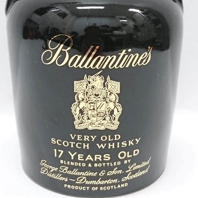 未開栓 Ballantine's バランタイン 17年 スコッチ ウイスキー 黒陶器