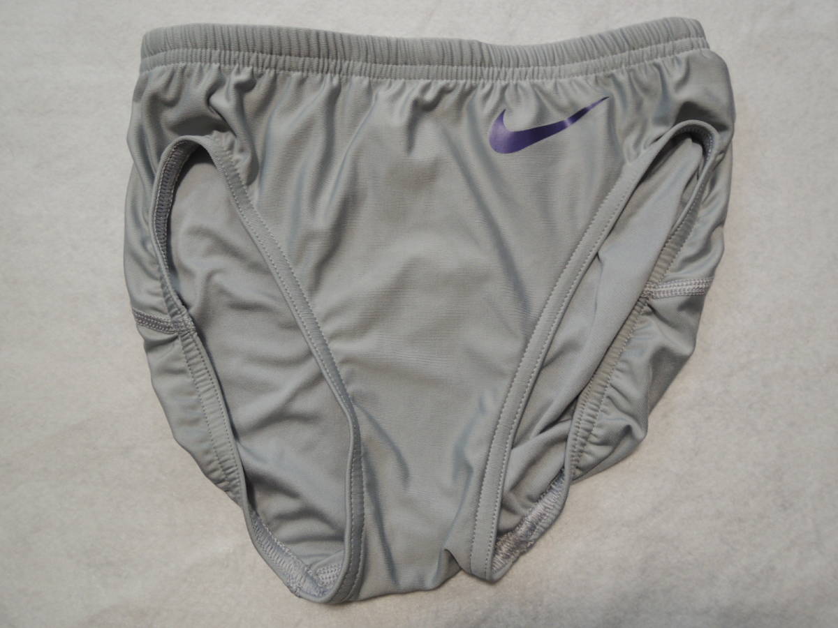 ナイキ 女子陸上 カンザス州大学 ワイルドキャッツ ユニフォーム レーシングブリーフ NIKE ハイレグ ブルマ グレー 支給品 アスリート 灰