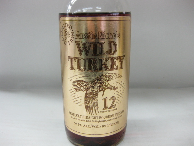 WILD TURKEY ワイルドターキー 旧ボトル ライ 未開栓 12年 古酒 レア