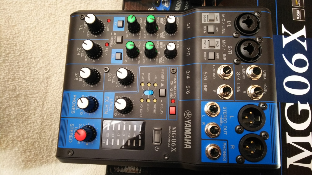 ヤマハミキシングコンソールMG 06 YAMAHA MG06X MIXING CONSOLE ヤマハ