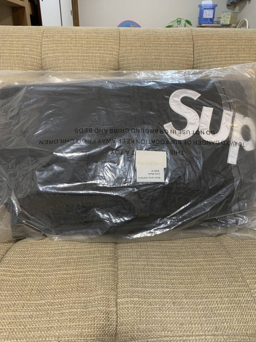 送料込 M 16AW Supreme Sideline Logo Parka Black サイドライン ロゴパーカー Jacket ジャケット サイドロゴ 黒 18aw side line sidelogo 
