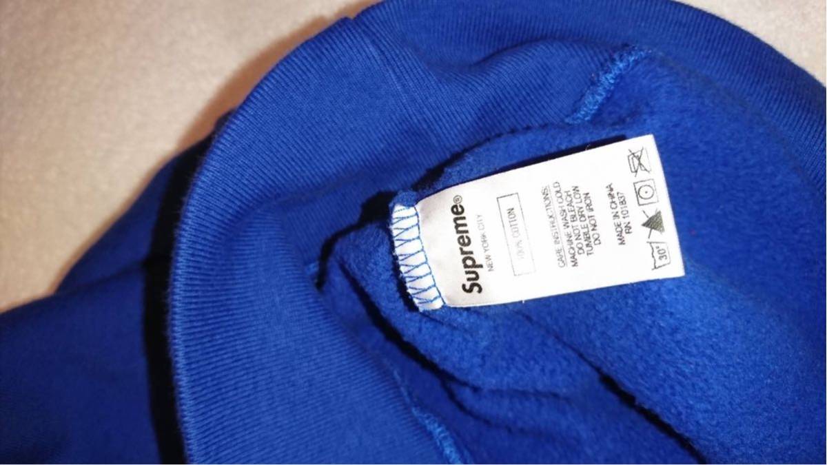 シュプリーム Supreme/sideline hooded sweatshirt royal medium 