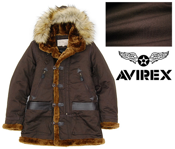 希少！美品 アヴィレックス AVIREX 「COTTON B-7 6152202」 牛革切替 