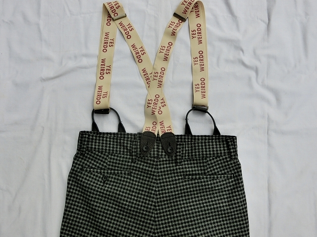 【本物保証，豊富な】 SALE Mサイズ WEIRDO サスペンダー付き チェックパンツ ウィアード/glad hand グラッドハンド(Mサイズ)｜売買されたオークション情報、yahooの商品情報をアーカイブ公開 - オークファン Mサイズ
