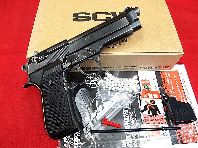 WA GAS-BLK ベレッタ M92FS ダイハード バトルダメージver 良好