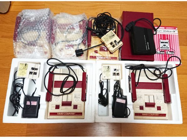 ファミコン ディスクシステム ジャンク　パーツ　ゲーム　11セット ジャンク】ファミコン本体 5台 ディスクシステム本体 セット◇外箱2