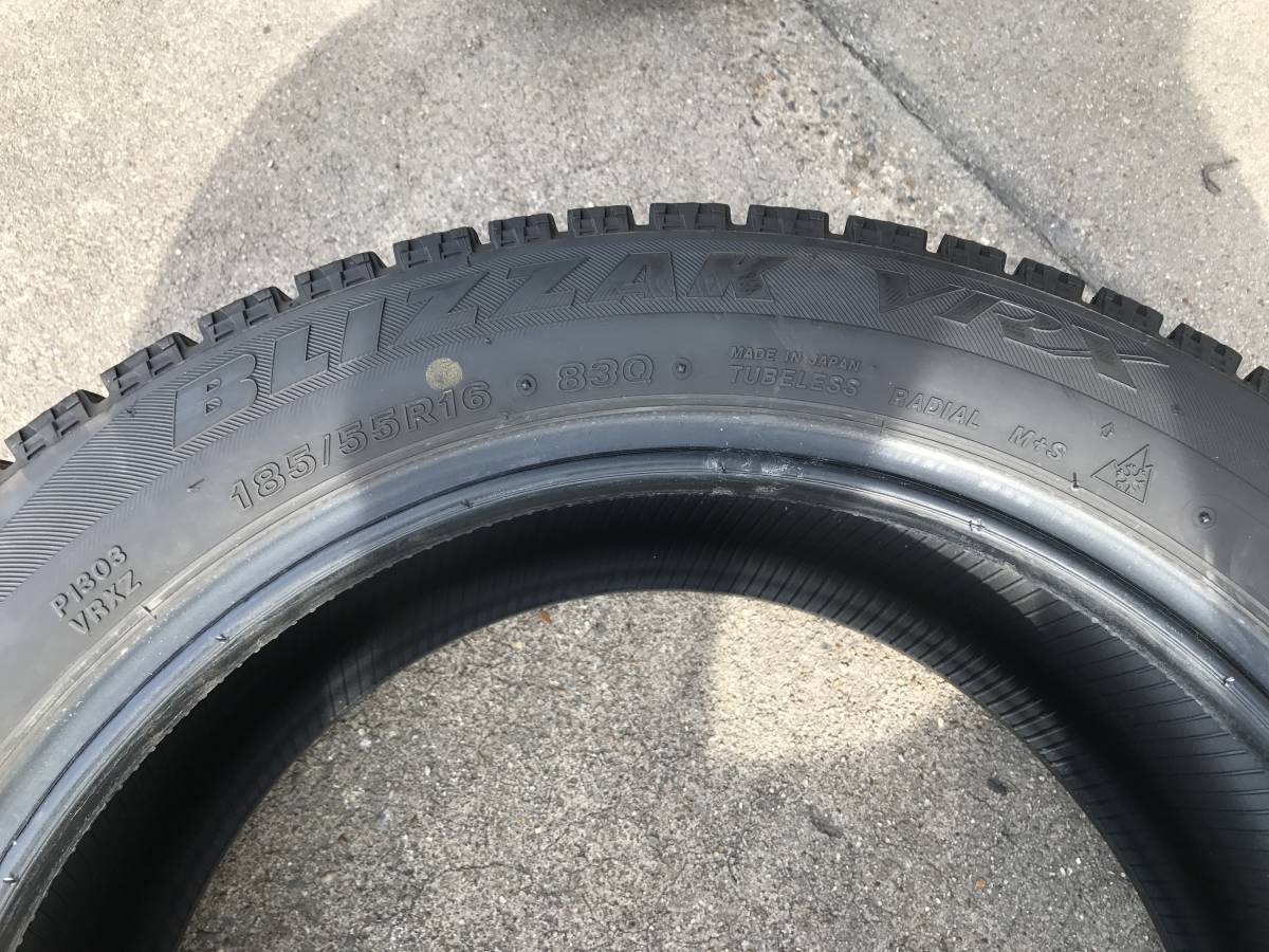 ブリジストン　VRX 185/55-16 中古2本