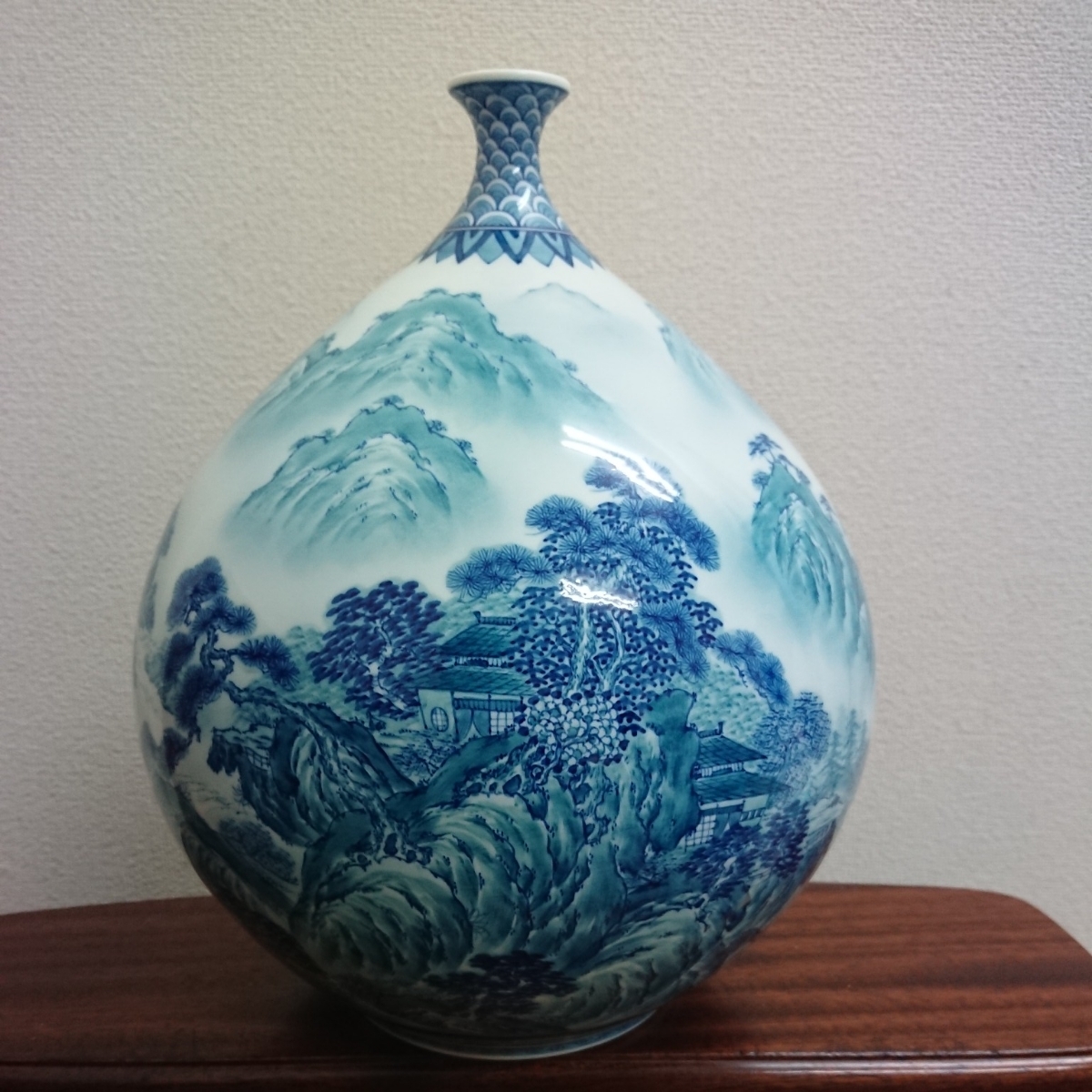 有田焼 花瓶 茂正工房 花器 大作 : フラワーベース梶原大敬 一輪挿し 