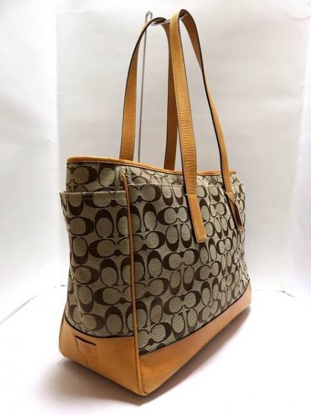 ヴィンテージファッション - COACH コーチ シグネチャー ジャガード×本